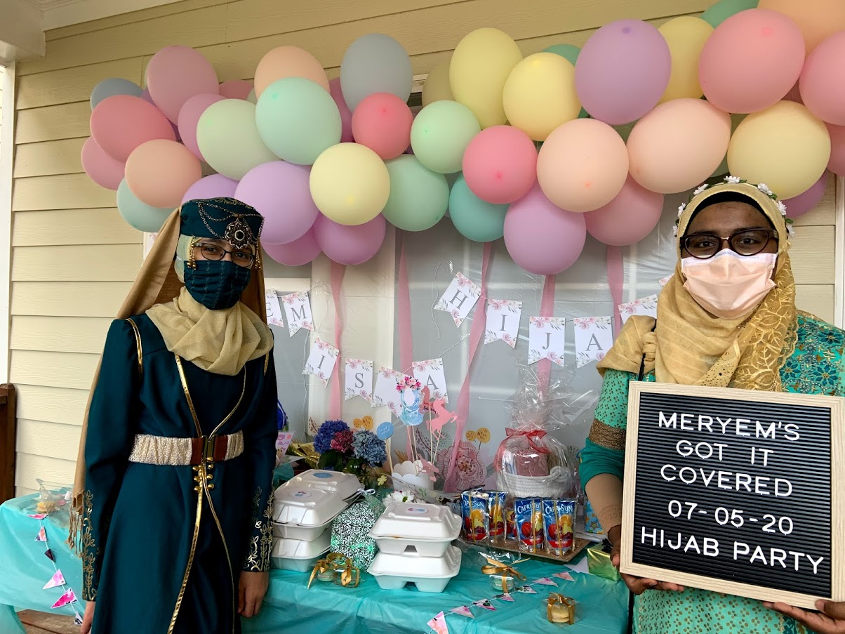 outfit birthday party hijab